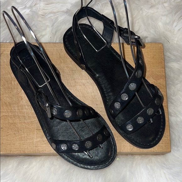 Frye Shoes - Frye Morgan Hammered Metal Stud Sandals